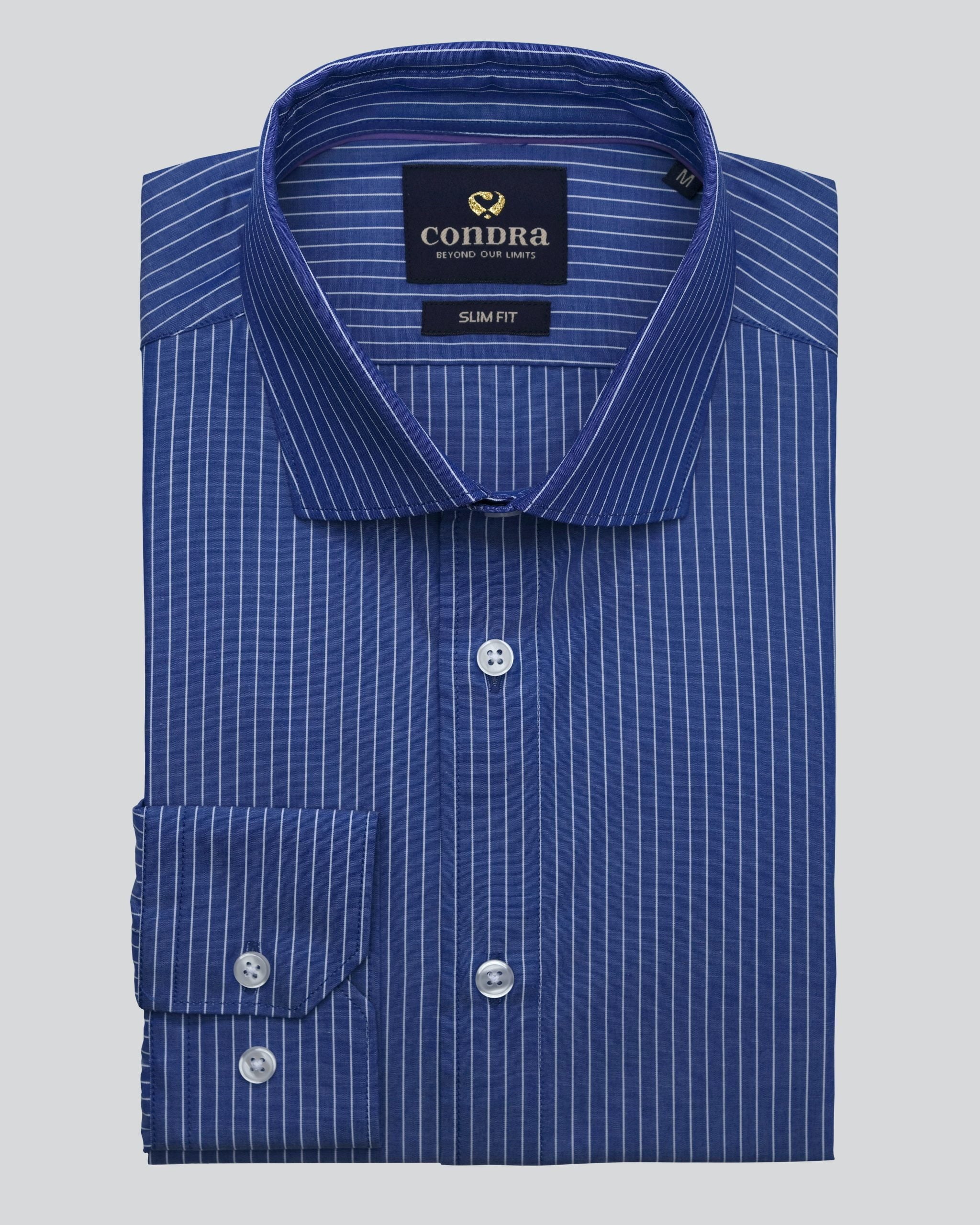 VENICE Men's Striped Office Shirt