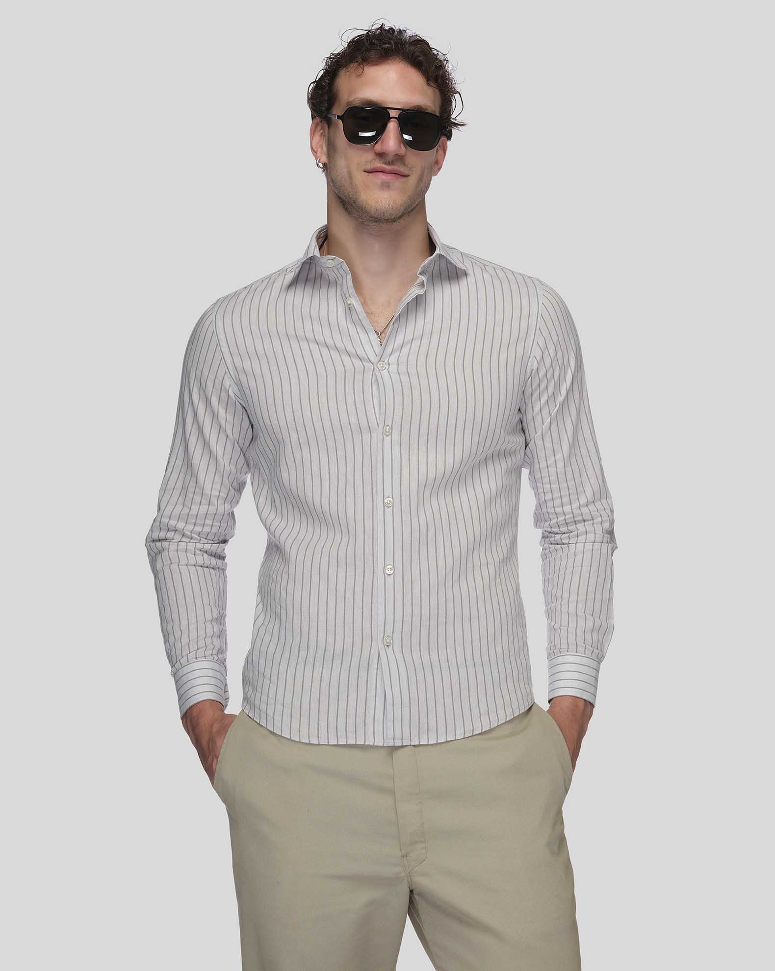 TOSCANA Striped Men's Shirt