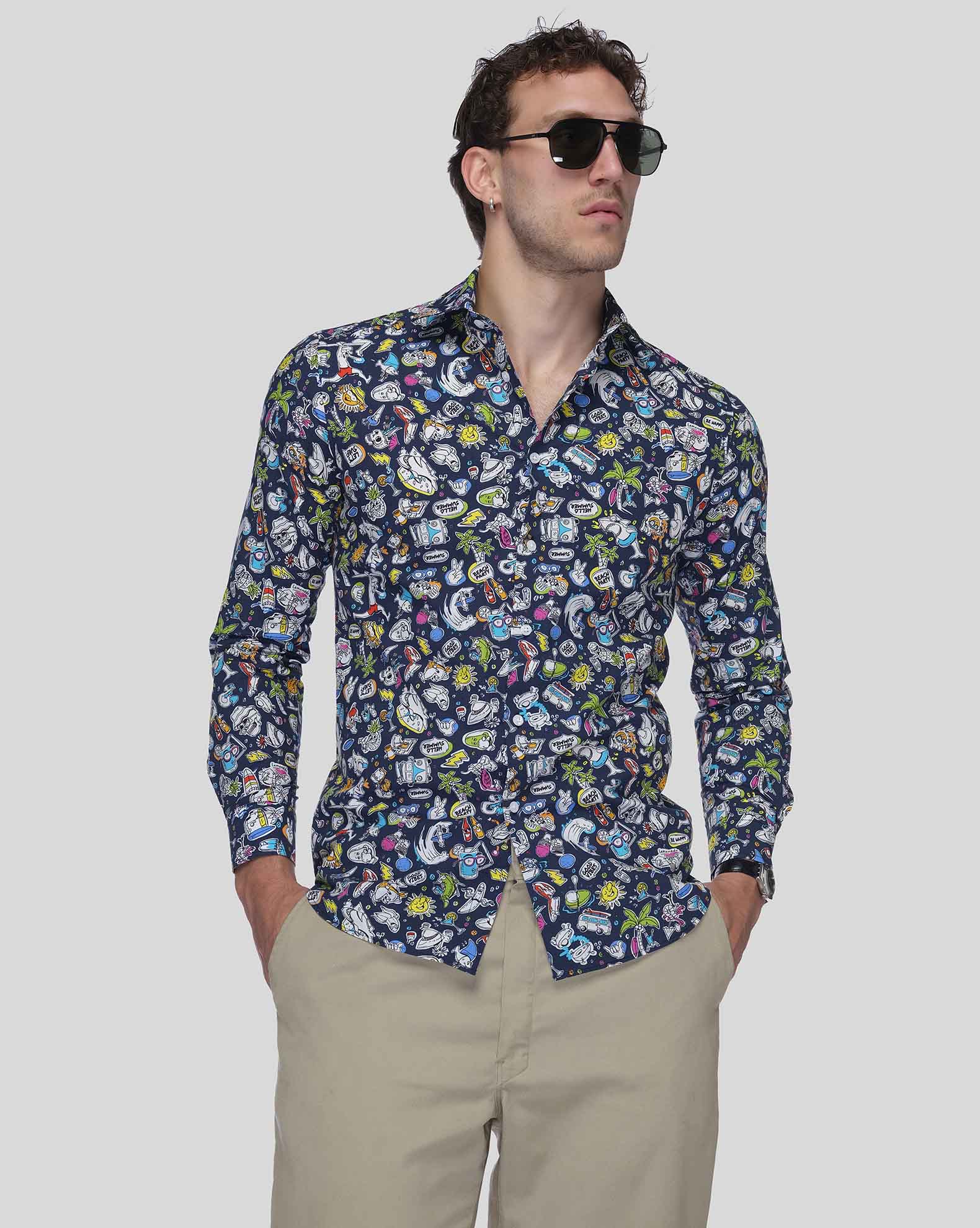 PARTY Print Men's Shirt