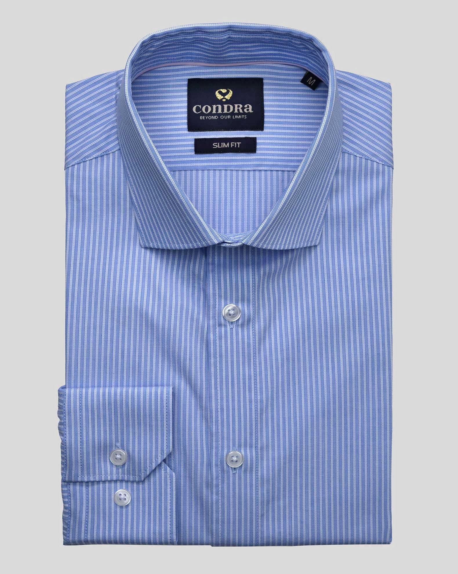 VENICE TWO Men's Striped Office Shirt