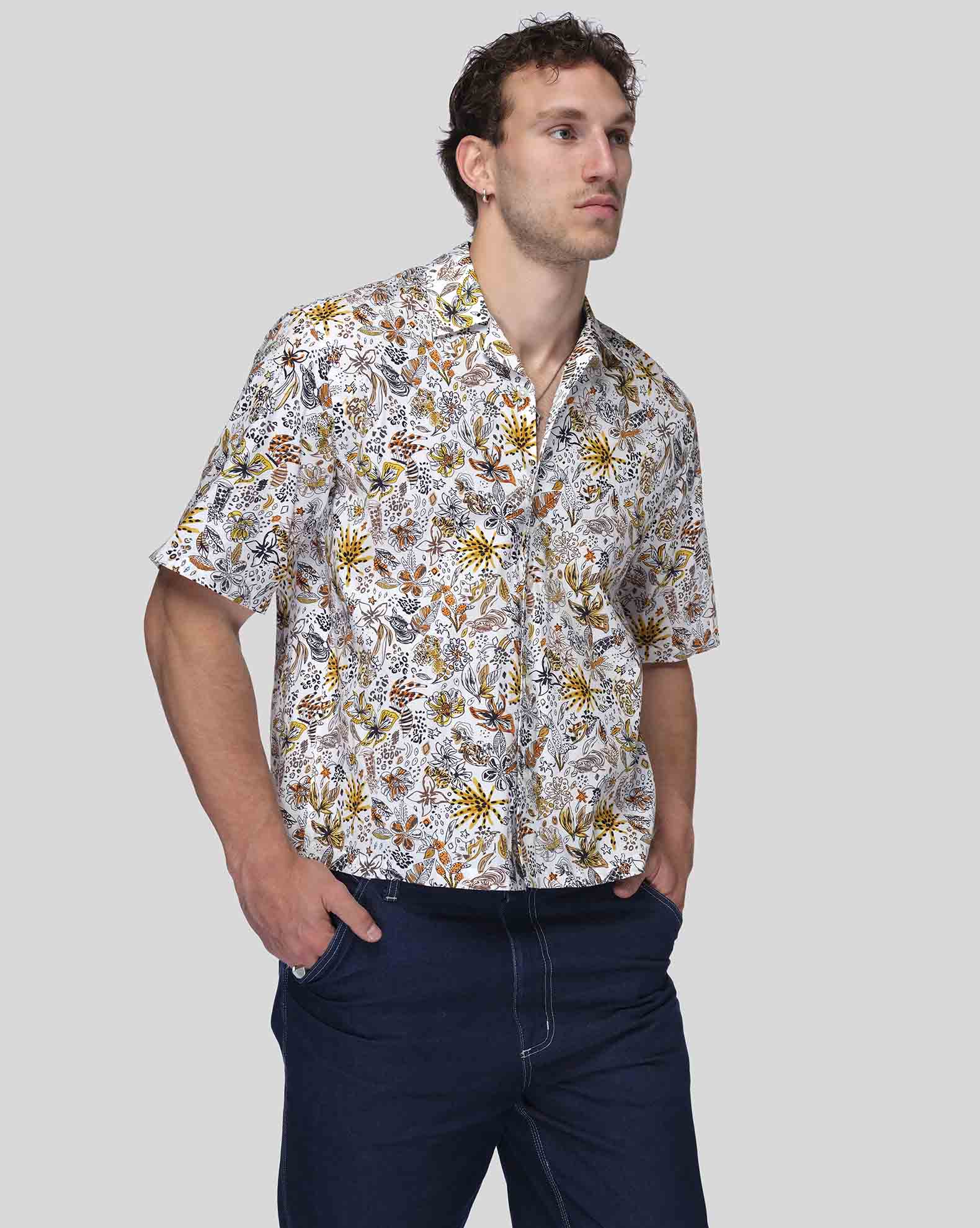 MUMBAI Oversized Shirt Short-Sleeved