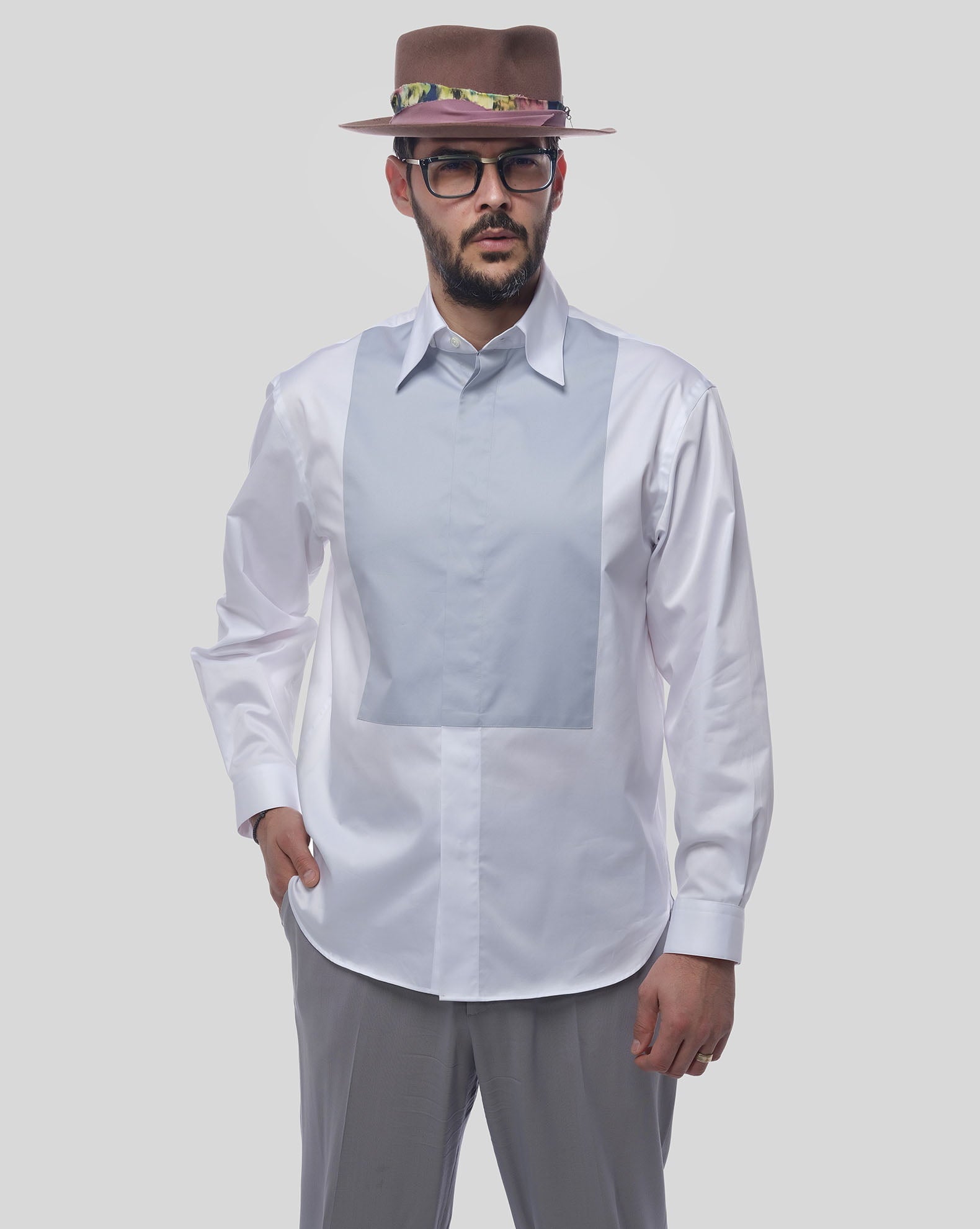 PATCHWORK Oversized Men's Shirt