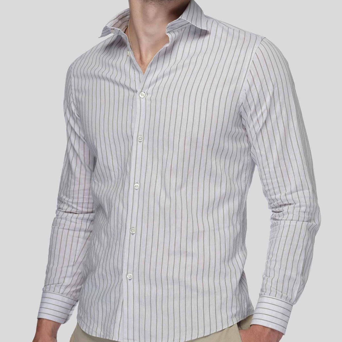 TOSCANA Striped Men's Shirt