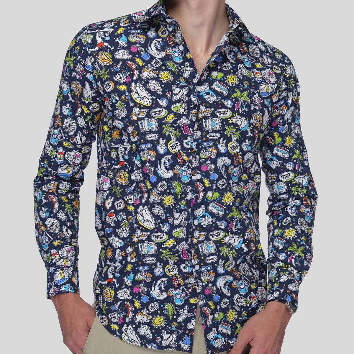 PARTY Print Men's Shirt