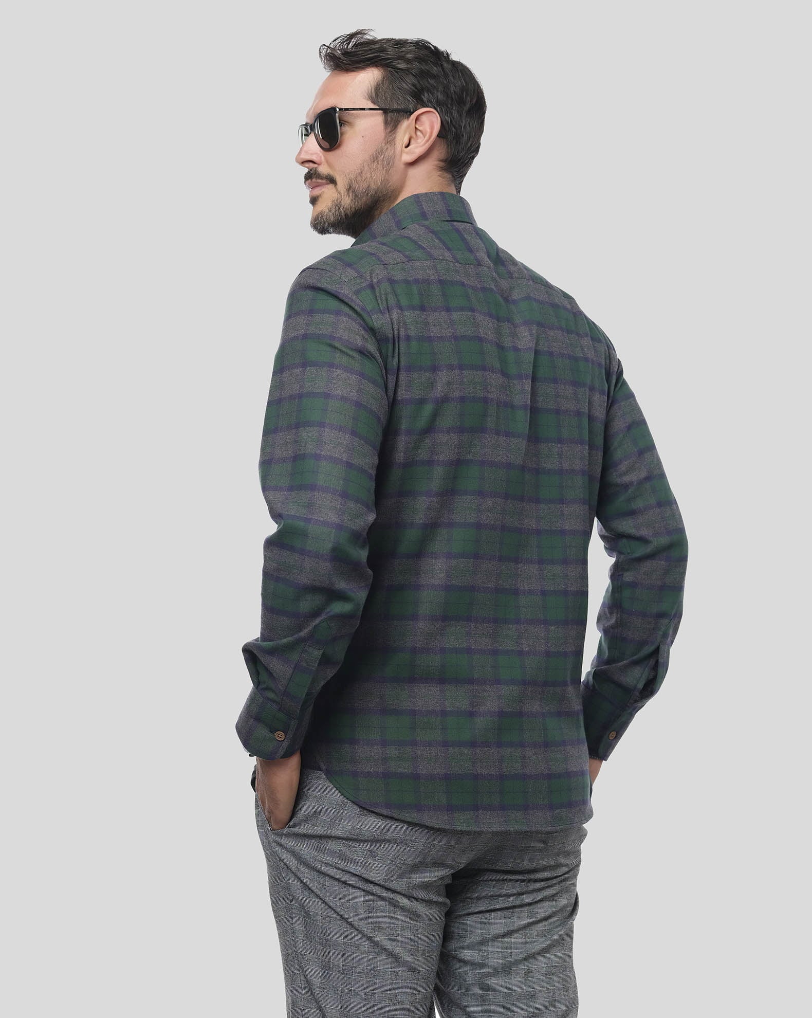 VESA Men's Casual Check Shirt