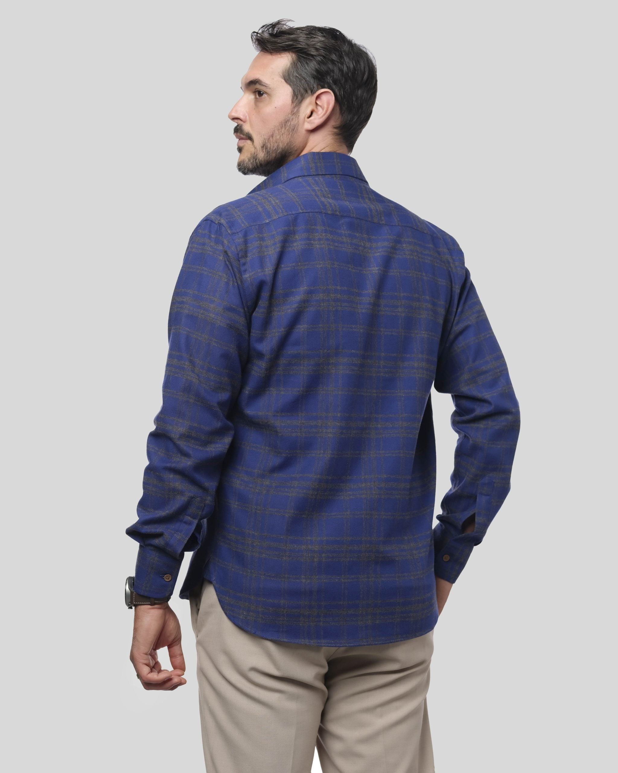 VESA Men's Casual Check Shirt