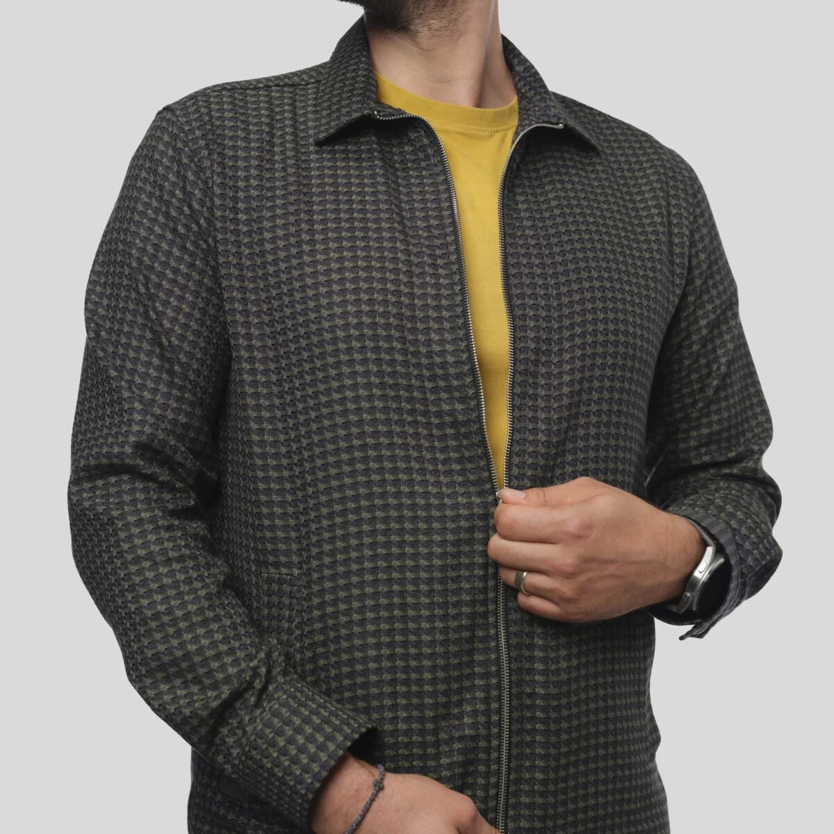 Camasa Barbati Overshirt RAGNAR OLIVE