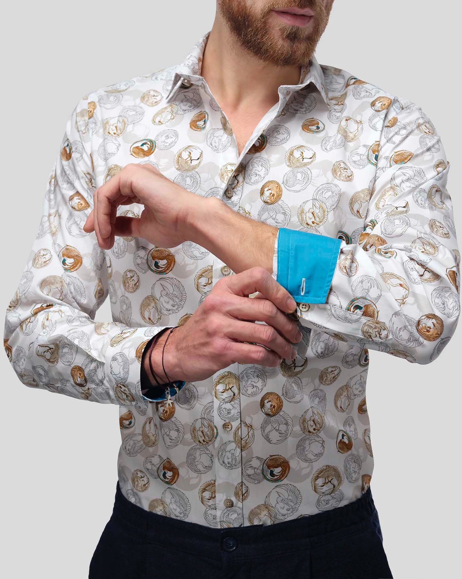 ZOOM Printed Men's Casual Shirt