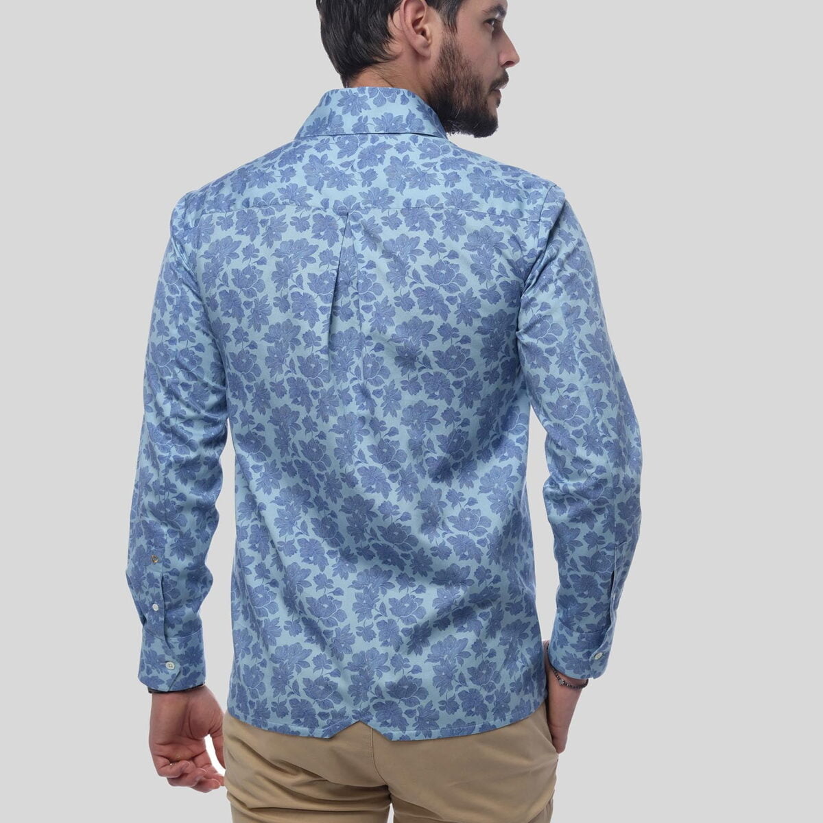 ABSTRACT FLORAL Print Men's Shirt