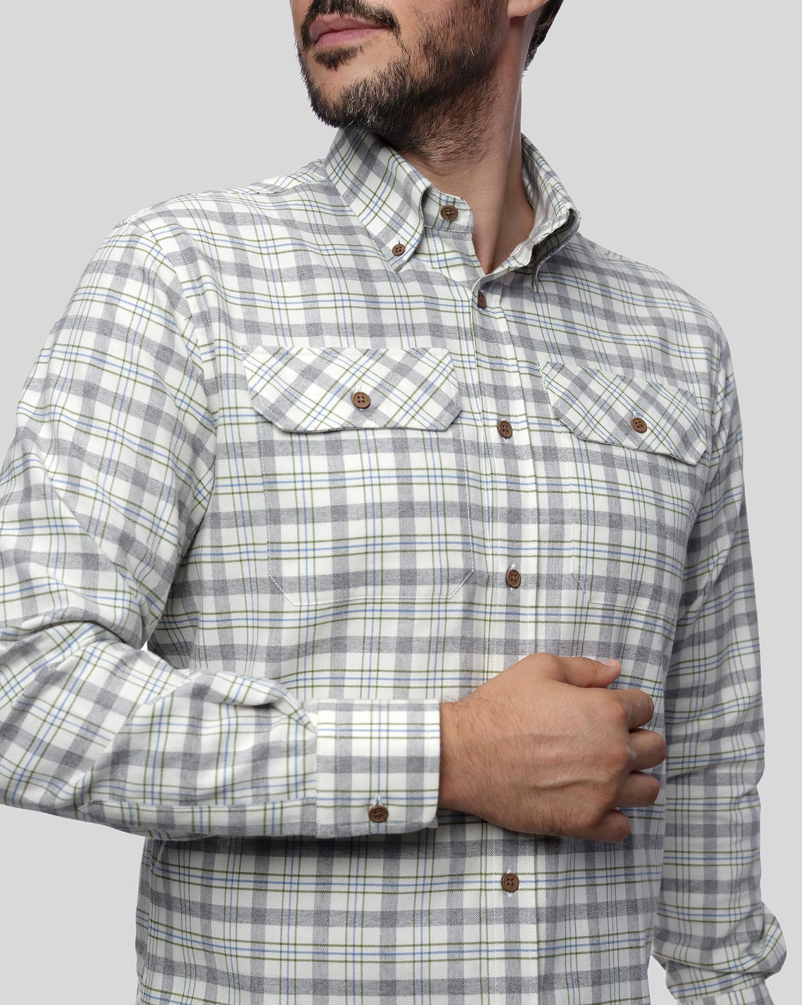 VESA Men's Casual Check Shirt