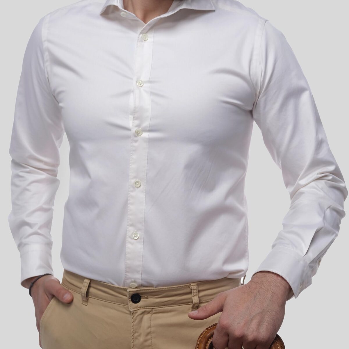 ELEGANCE Solid Colour Men's Shirt