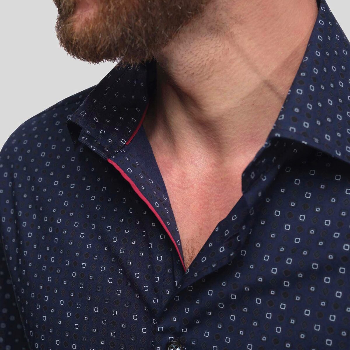 JARVIS SQUARE Men's Casual Print Shirt