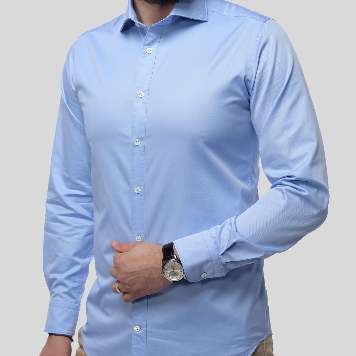 ELEGANCE Solid Colour Men's Shirt