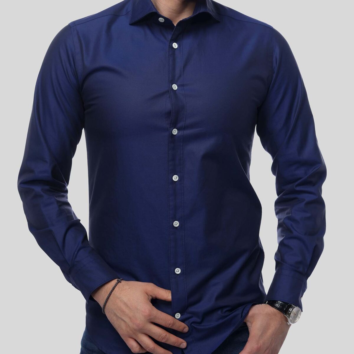 ELEGANCE Solid Colour Men's Shirt