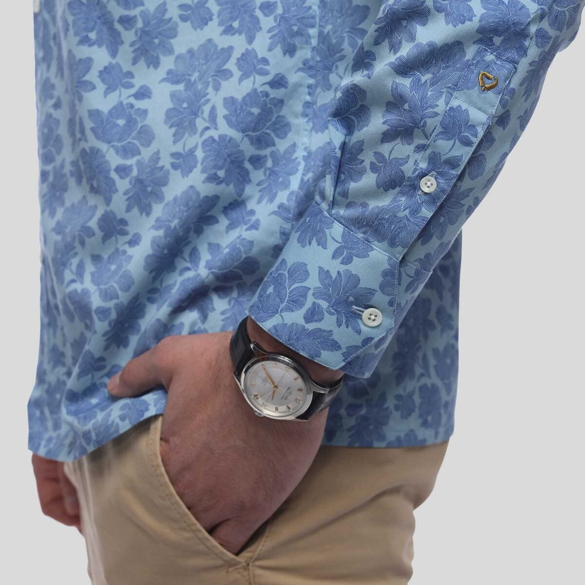 ABSTRACT FLORAL Print Men's Shirt