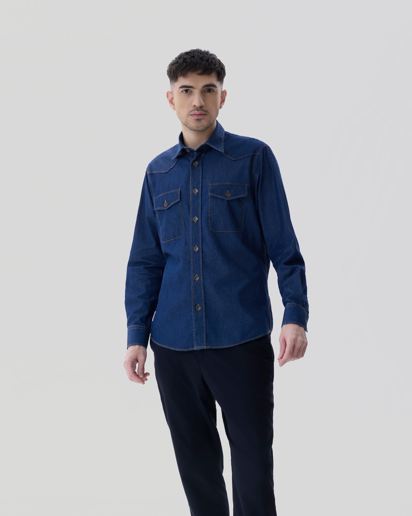 OXFORD Men's Denim Shirt